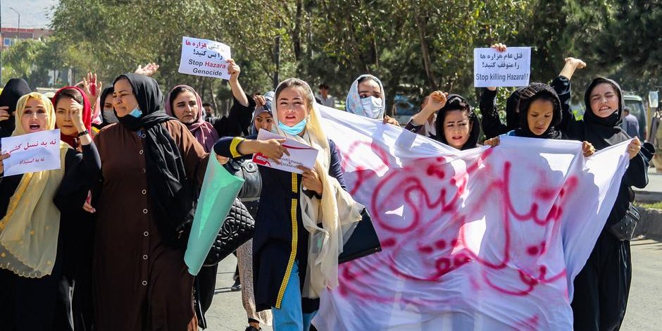 Kabul: Protest of Hazara Women Against Hazara Genocide 